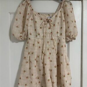 J.ING Floral Puff Sleeve Romper